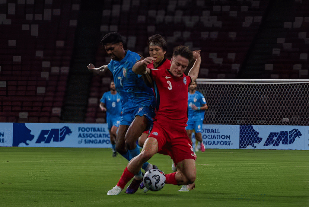43-Minute Fatorda Magic: India’s Glorious Start Ends in a 2-1 Heartbreak Against Singapore 3 43-Minute Fatorda Magic: India’s Glorious Start Ends in a 2-1 Heartbreak Against Singapore