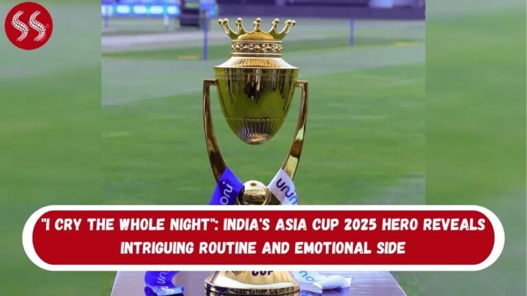 "I Cry The Whole Night": India's Asia Cup 2025 Hero Reveals Intriguing Routine and Emotional Side