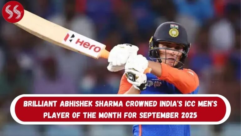 Brilliant Abhishek Sharma Crowned India's ICC Men's Player of the Month for September 2025