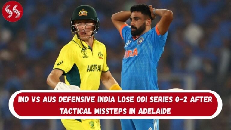 IND vs AUS Defensive India Lose ODI Series 0-2 After Tactical Missteps in Adelaide
