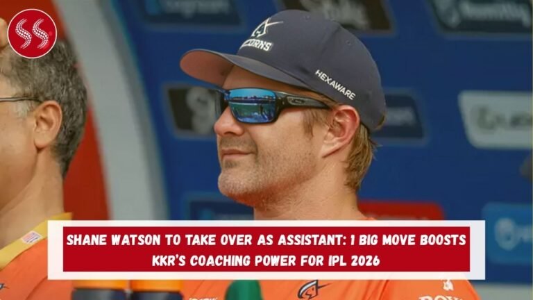 Shane Watson to Take Over as Assistant: 1 Big Move Boosts KKR’s Coaching Power for IPL 2026
