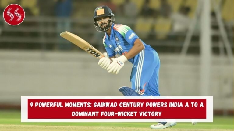 9 Powerful Moments: Gaikwad Century Powers India A to a Dominant Four-Wicket Victory
