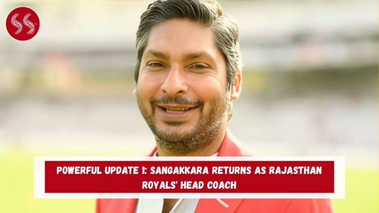POWERFUL UPDATE 1: Sangakkara returns as Rajasthan Royals' head coach