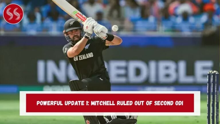 POWERFUL UPDATE 1: Mitchell ruled out of second ODI