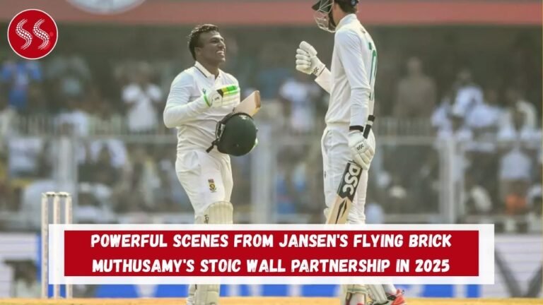 POWERFUL Scenes from Jansen's flying brick Muthusamy's stoic wall Partnership in 2025
