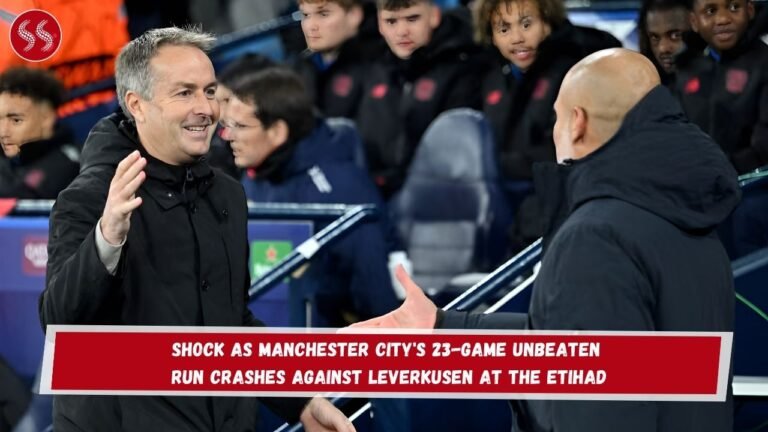 Shock as Manchester City's 23-Game Unbeaten Run Crashes Against Leverkusen at the Etihad