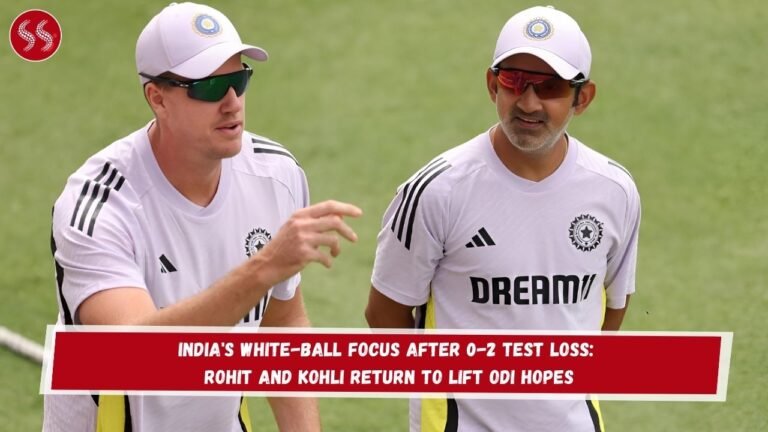 India's White-Ball Focus After 0-2 Test Loss: Rohit and Kohli Return to Lift ODI Hopes