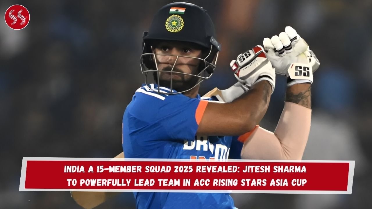 India A 15-Member Squad 2025 Revealed: Jitesh Sharma to Powerfully Lead Team in ACC Rising Stars Asia Cup 2 India A 15-Member Squad 2025 Revealed: Jitesh Sharma to Powerfully Lead Team in ACC Rising Stars Asia Cup