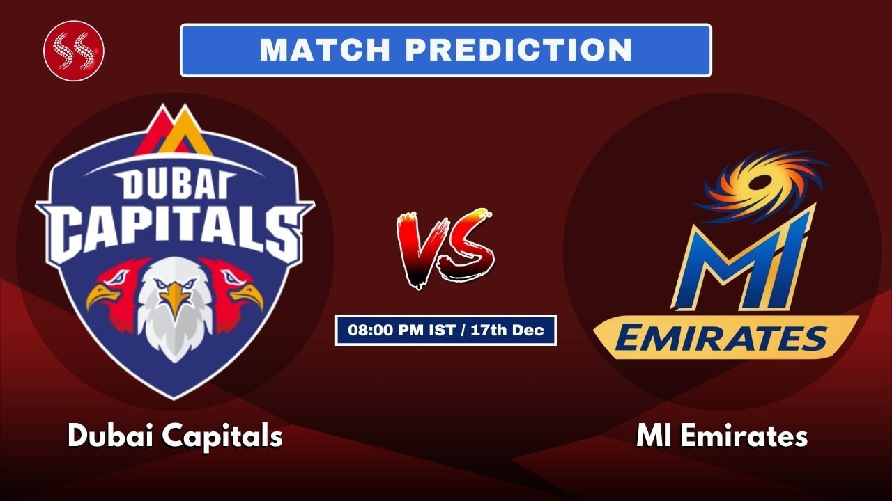 Dubai Capitals vs MI Emirates Today’s 18th T20 Match Preview: Explosive Match & Pitch Report