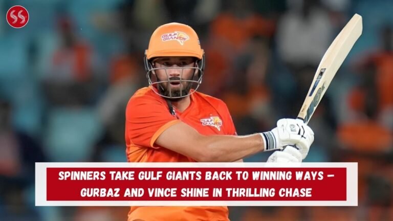 Spinners Take Gulf Giants Back to Winning Ways – Gurbaz and Vince Shine in Thrilling Chase