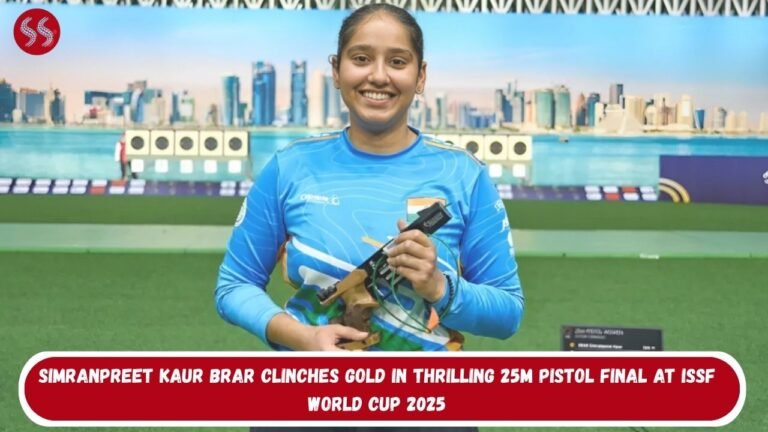 Simranpreet Kaur Brar Clinches Gold in Thrilling 25m Pistol Final at ISSF World Cup 2025