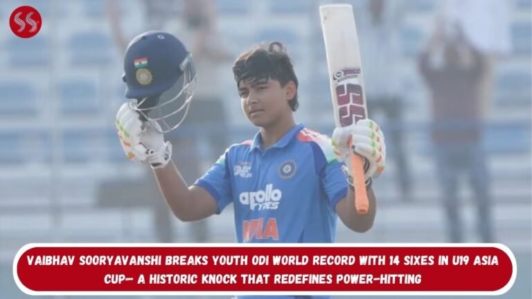 Vaibhav Sooryavanshi Breaks Youth ODI World Record With 14 Sixes in U19 Asia Cup— A Historic Knock That Redefines Power-Hitting