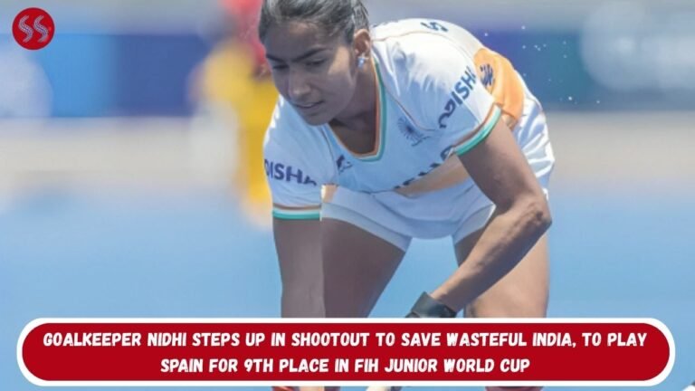 Goalkeeper Nidhi Steps Up in Shootout to Save Wasteful India, to Play Spain for 9th Place in FIH Junior World Cup