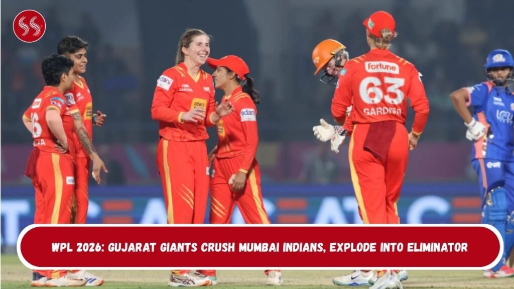 WPL 2026: Gujarat Giants Crush Mumbai Indians, Explode Into Eliminator