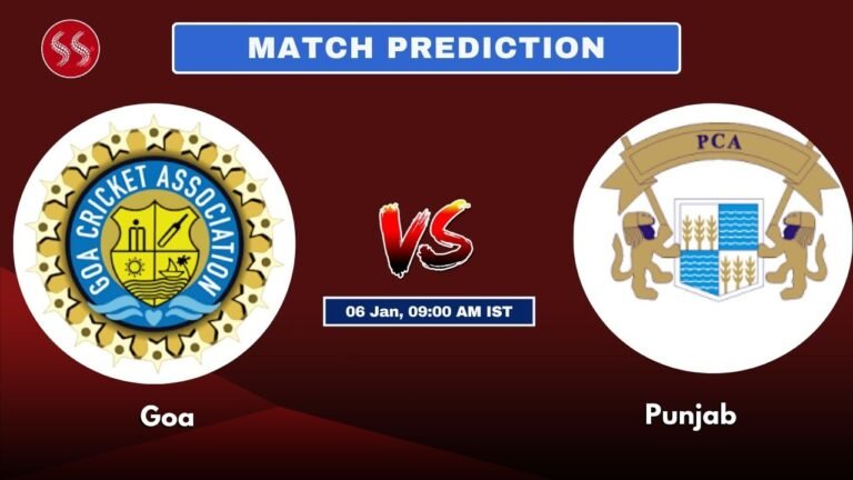 Goa vs Punjab Today's 82nd ODI Match Preview: Explosive Match & Pitch Report