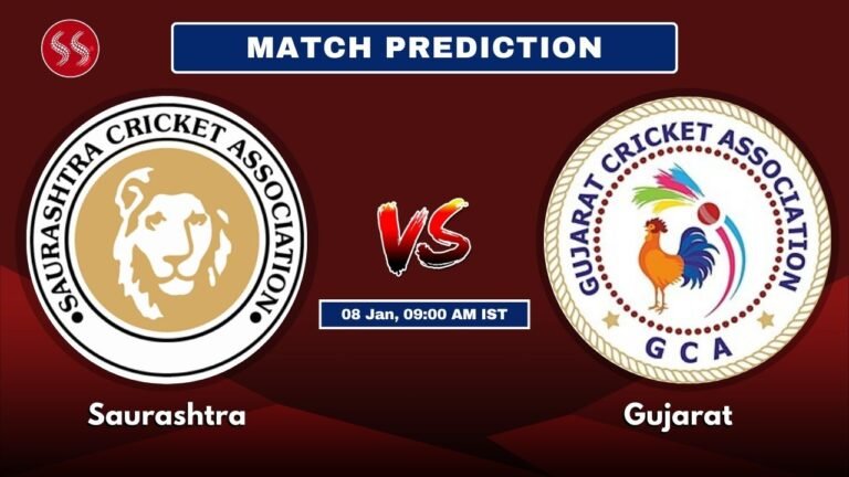 Saurashtra vs Gujarat Today’s ODI Match Preview & Promising Pitch Report
