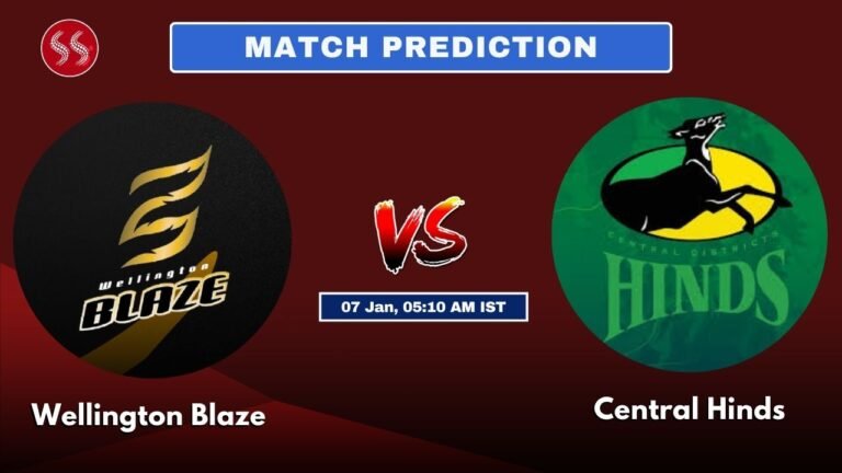 Wellington Blaze vs Central Hinds Today's 12th T20 Match Preview: Explosive Match & Pitch Report