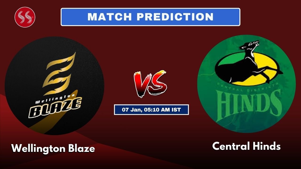 Wellington Blaze vs Central Hinds Today's 12th T20 Match Preview: Explosive Match & Pitch Report