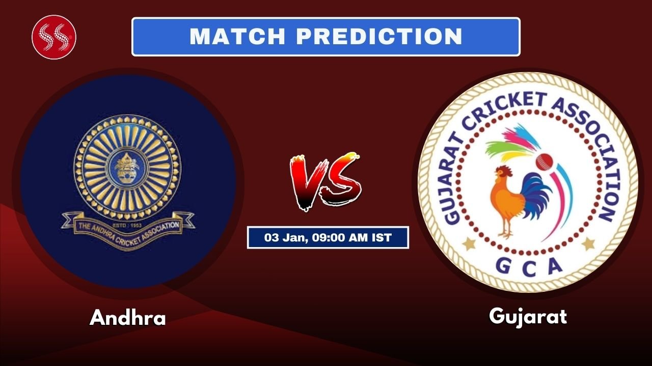 AND vs GUJ Today's 69th ODI Match Preview & Promising Pitch Report