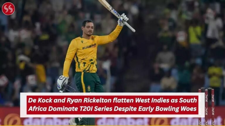 De Kock and Ryan Rickelton flatten West Indies as South Africa Dominate T20I Series Despite Early Bowling Woes