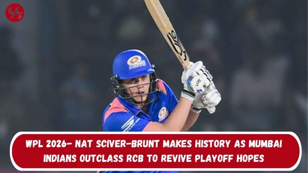 WPL 2026- Nat Sciver-Brunt makes history as Mumbai Indians outclass RCB to revive playoff hopes