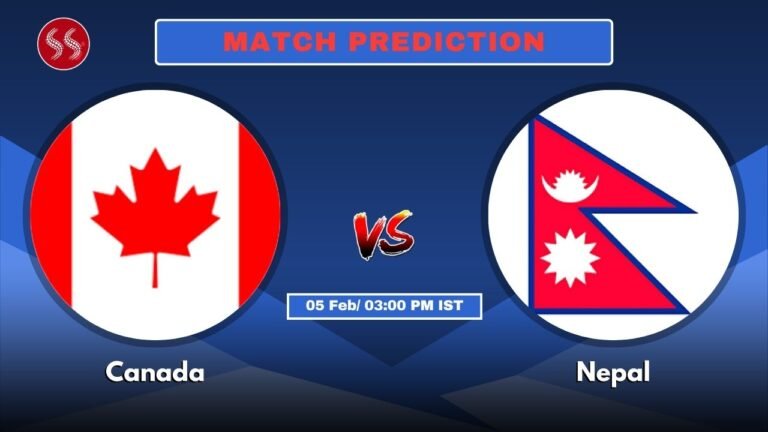 CAN vs NEP Today's 12th T20 Match Preview: Explosive Match & Pitch Report