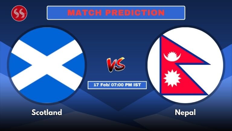 SCO vs NEP Today's 33rd T20I Match Preview: Explosive Match & Pitch Report
