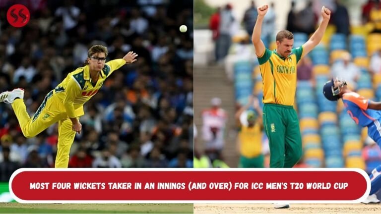 Most Four Wickets Taker in an Innings (and Over) For ICC Men's T20 World Cup