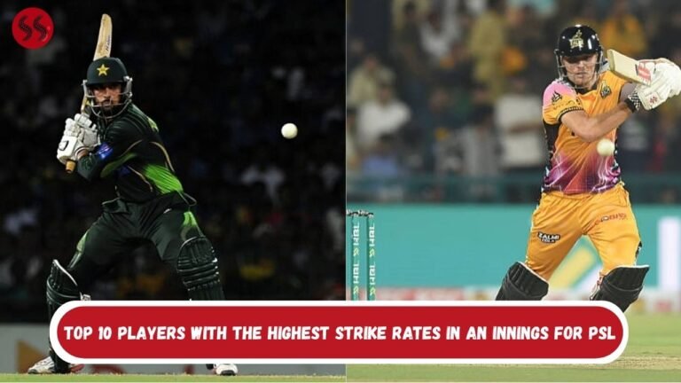 Top 10 Players With The Highest strike rates in an innings For PSL